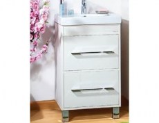 Тумба с раковиной 50 см Бриклаер Чили светлая лиственница